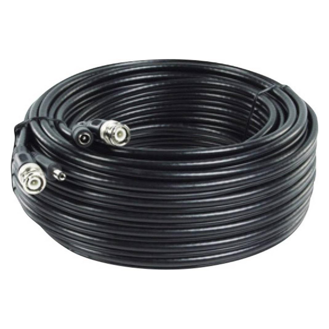 20 m steckerfertiges RG59-Kabel mit separater Stromleitung für 12 V/DC (RG 59/20 BNC (sf))
