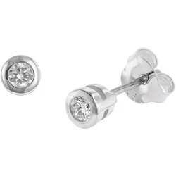 trendor 08763 Damen Ohrringe Silber 925 Ohrstecker mit Zirkonia
