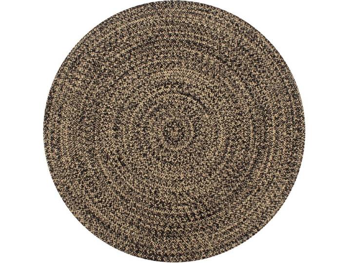 vidaXL - Vloerkleed - handgemaakt - 150 - cm - jute - zwart - en - naturel