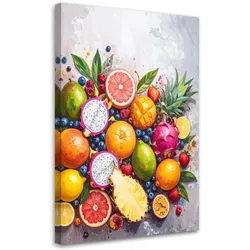 LEINWANDBILD Essen & Trinken 80x120cm