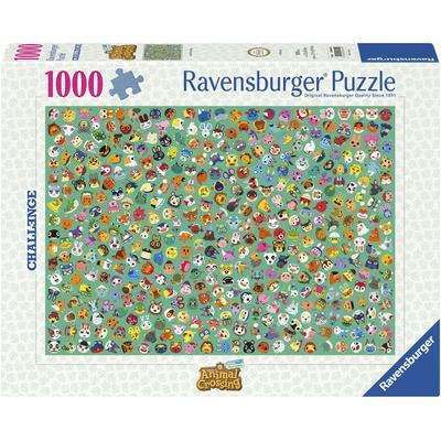 Puzzle RAVENSBURGER "Challenge, Animal Crossing", bunt, Puzzles, KinderB:70cm H:50cm, Pappe, Made in Germany, B:70cm H:50cm
