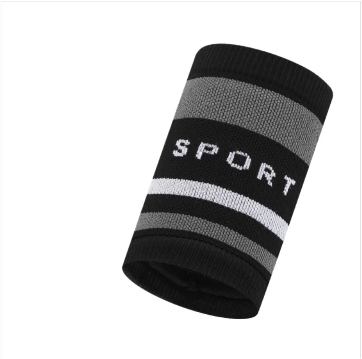 INF Sommer-Sport Handgelenksbänder (1 Paar) - Leichte Strick-Kompressions-Handgelenksstütze, schweißabsorbierendes Polyester Schwarz