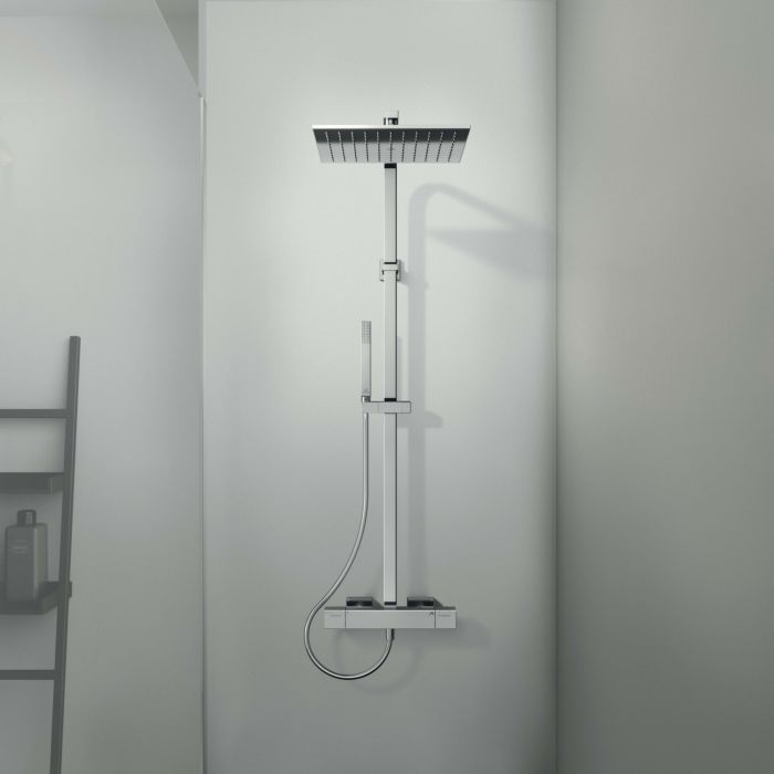 Ideal Standard C100 Duschsystem A7542AA mit Brausethermostat, verchromt