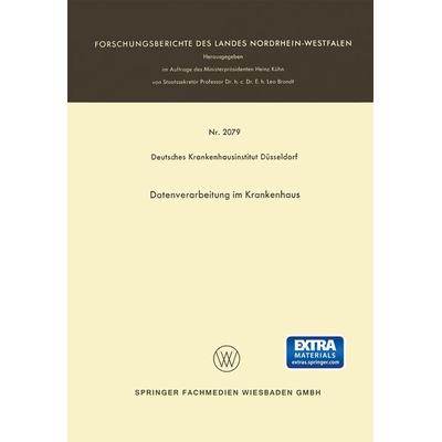 Datenverarbeitung im Krankenhaus, Taschenbuch von Deutsches Krankenhausinstitut Düsseldorf Deutsches Krankenhausinstitut Düsseldorf, VS Verlag für