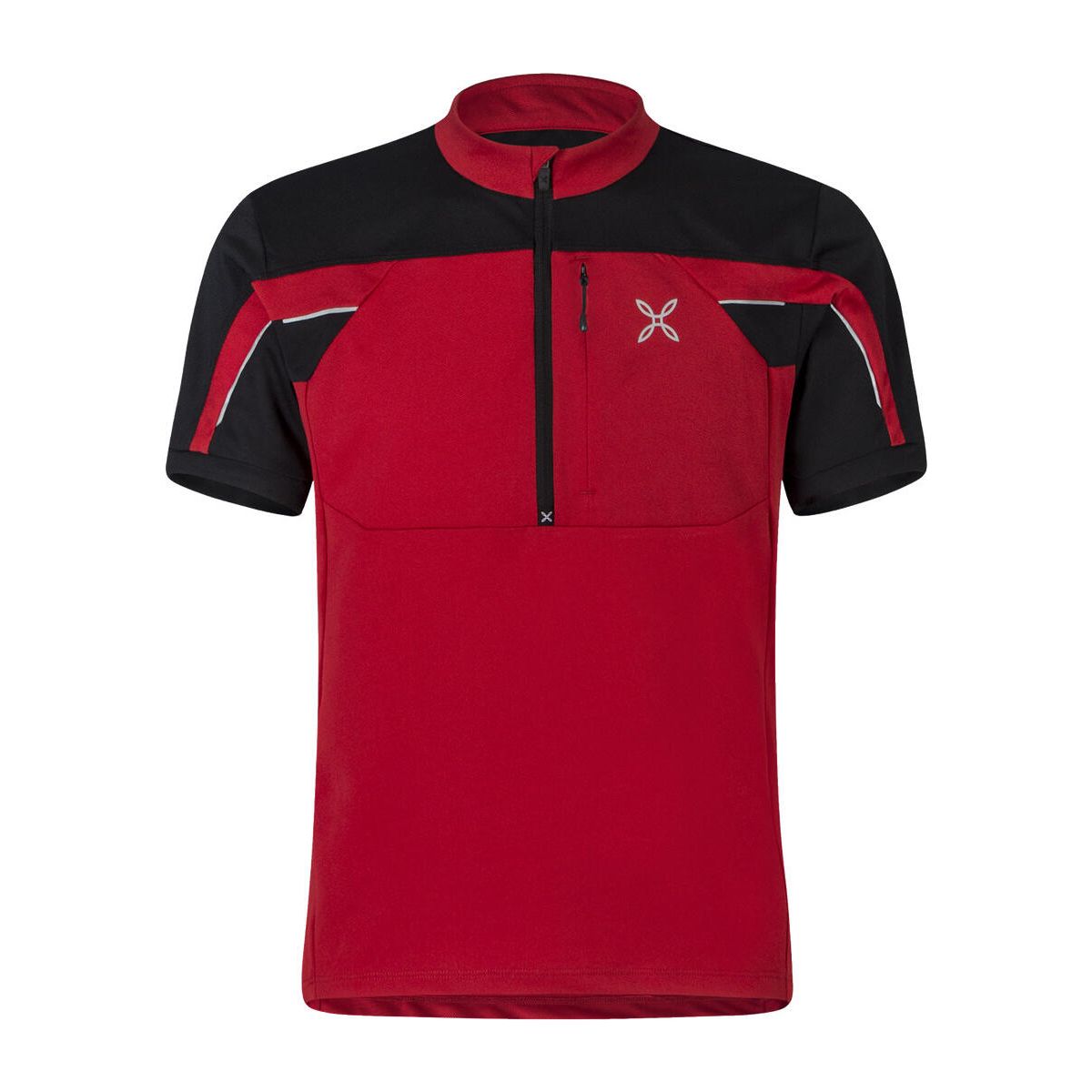 Montura High Zip 2 T-shirt rosso/black (1090) M MTZH01XS-JS156-1090-M