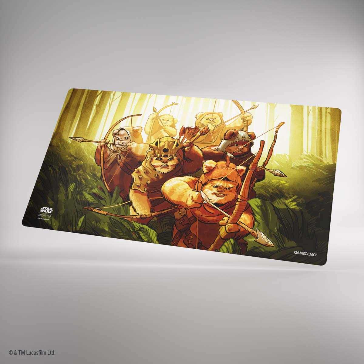 Star Wars: Unlimited Double-Sided Game Mat - Wicket ; Ewok Archers, Officially Licensed, 61 x 35 cm, Gamegenic