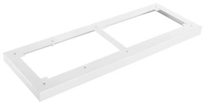 Schäfer Shop Genius Stahlsockel TETRIS WOOD, für Regale/Schränke B 1000 mm, weiß