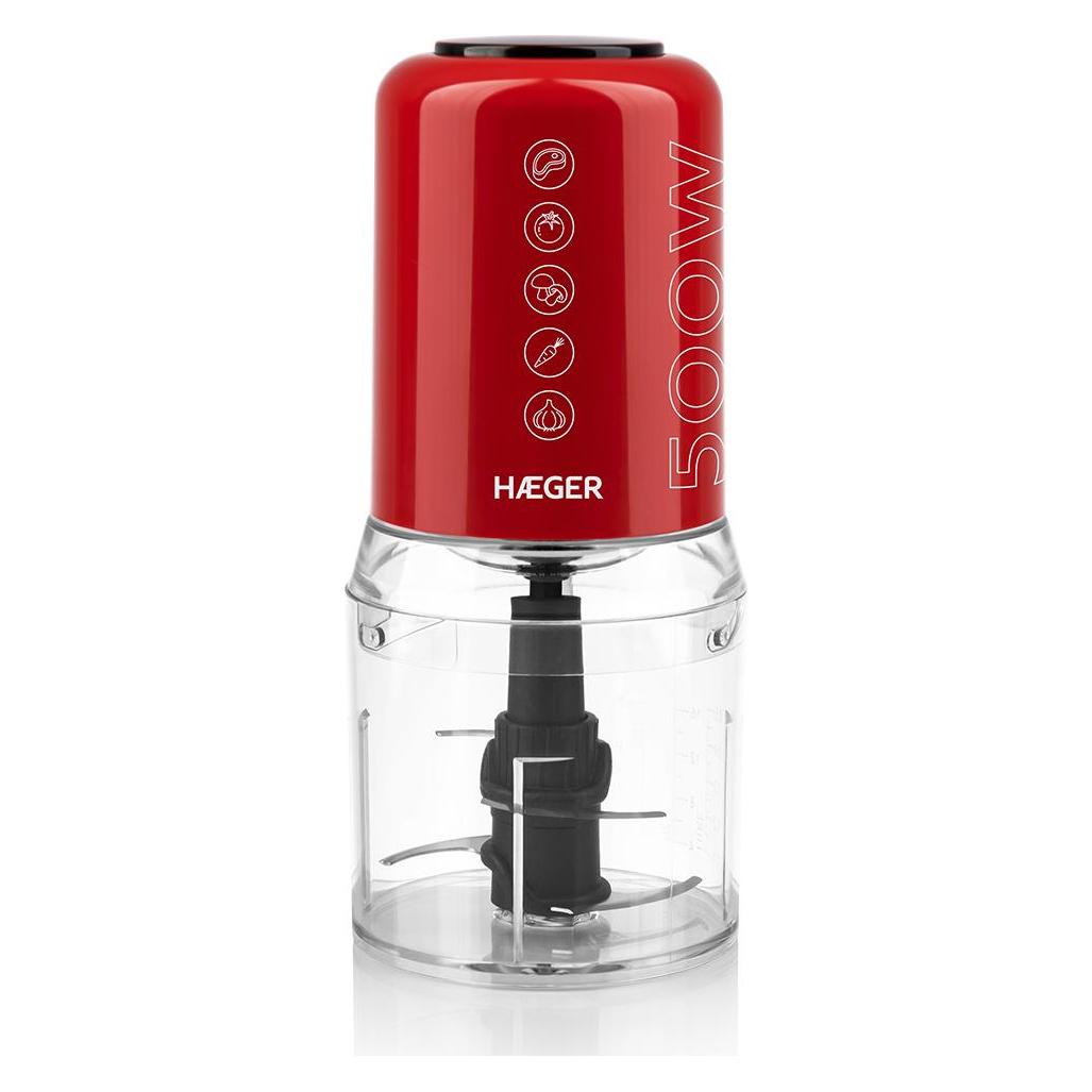 Haeger CH-50W.009A Chop Master Partikas smalcinatajs 0.5L 500W CH-50W.009A (5608475041235) (500 ml, 500 W) (CH-50W.009A)