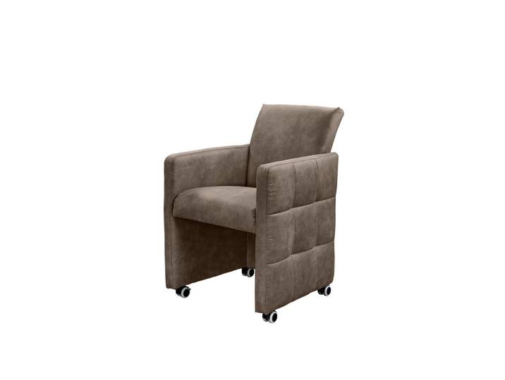 Livetastic Armlehnstuhl Barista, Taupe, Holz, Buche, teilmassiv, 64x90x72 cm, Stoffauswahl, gepolsterte Armlehnen, Esszimmer, Stühle, Esszimmerstühle, Armlehnenstühle