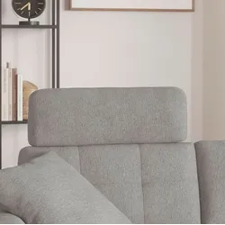 SOMETA Kopfstütze Matteo II Stoff Grau Grey