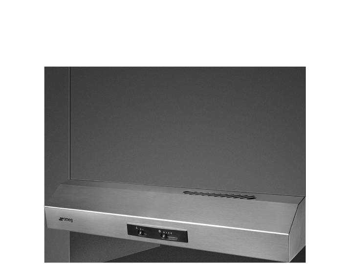 Smeg KTE60E2 Afzuigkap vlakscherm Grijs