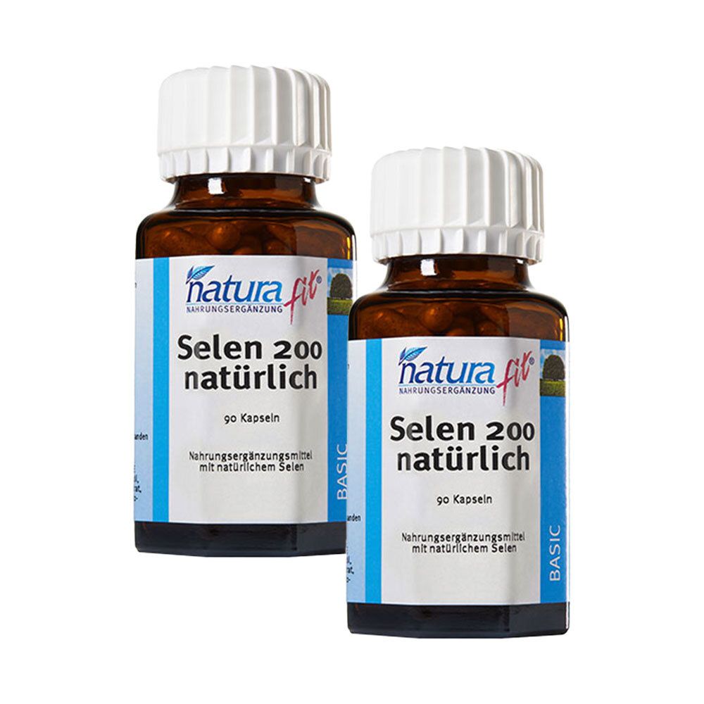Naturafit Selen 200 natürlich Kapseln x2 2x90 St
