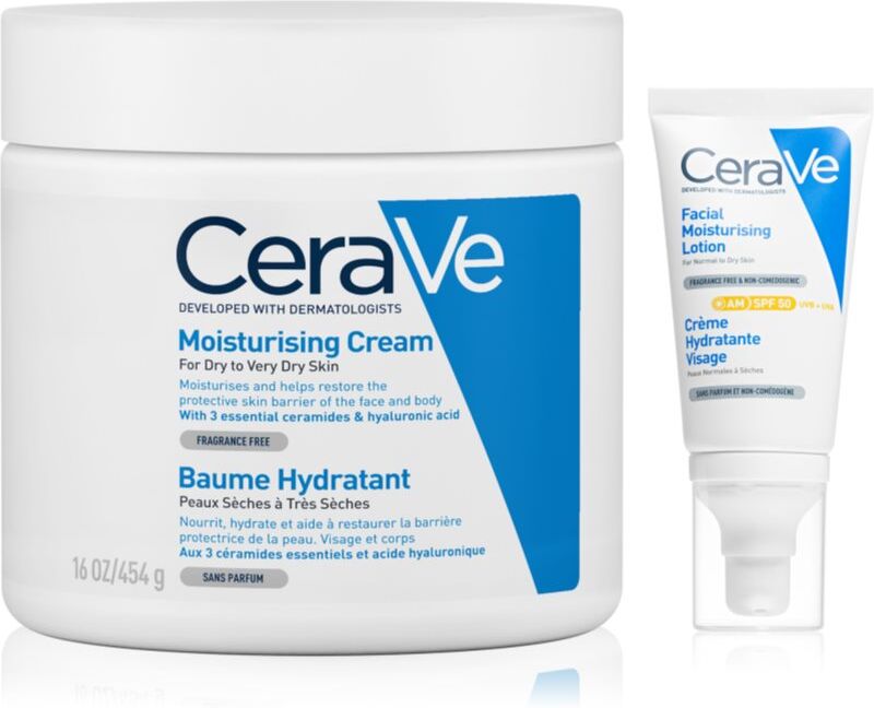 CeraVe Moisturizers set for intensive hydration