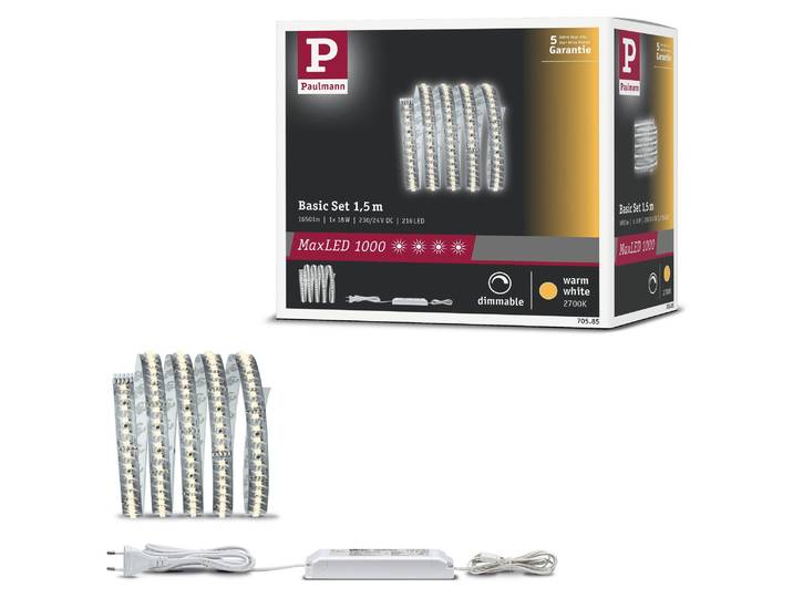 Paulmann MaxLED 1000 LED Strip Warmweiß Basisset