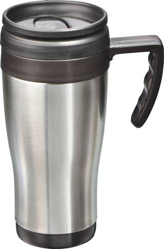 MATO interpräsent Thermobecher Edelstahl (gebürstet), Schwarz 0.4l 4180