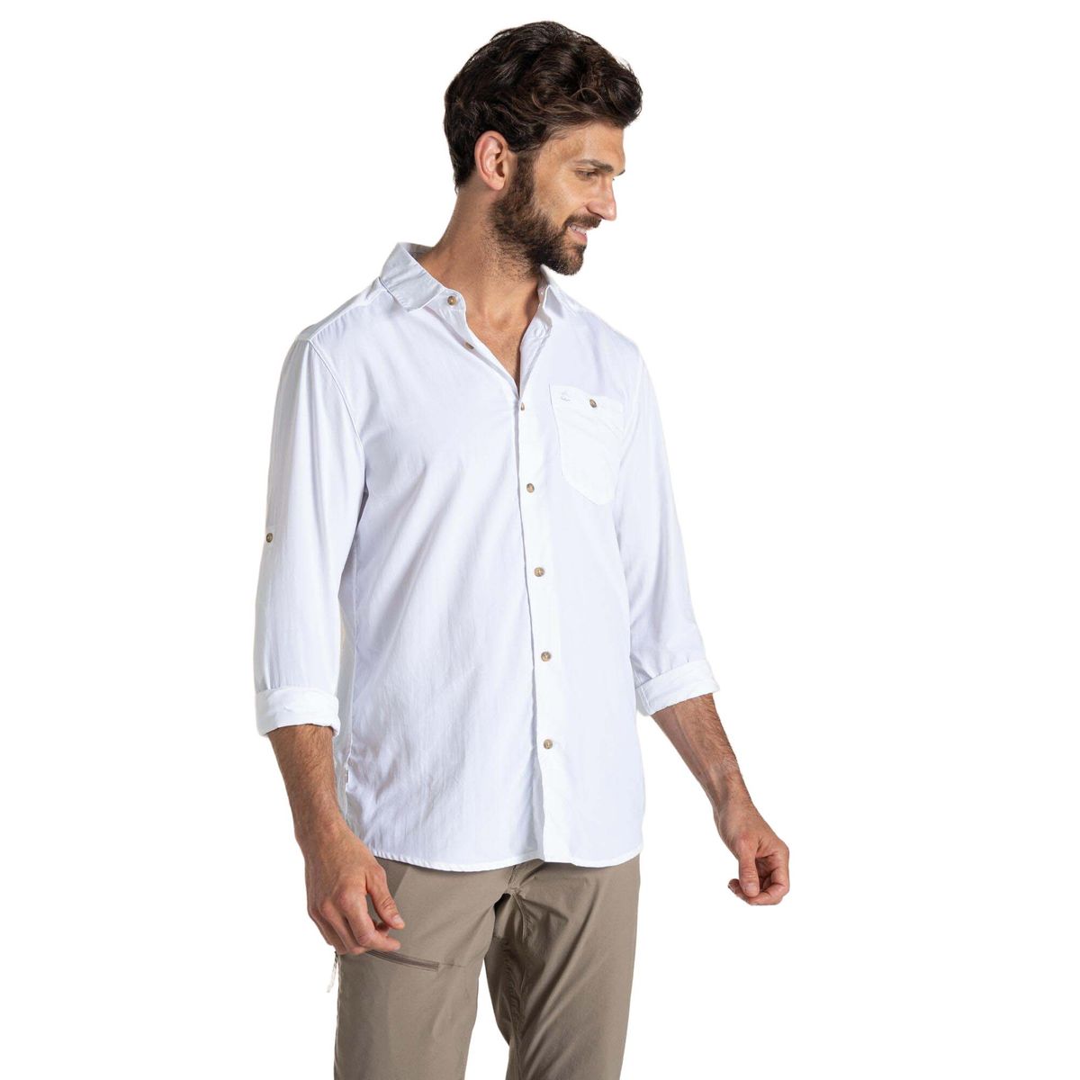 Craghoppers Nosilife Nuoro Long Sleeved Shirt II white (900) XXL CMS713 900 90