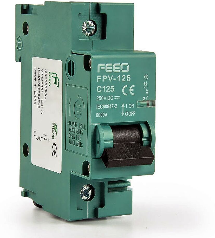 Interruttore magnetotermico 125A 250V DC Curva C   FEEO