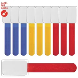 EFB LTC-2530 LTC MINI TAGS Kleine Klettkabelbinder m. Beschriftungstafeln 10 Stk Set ge/bl/rt LTC2530
