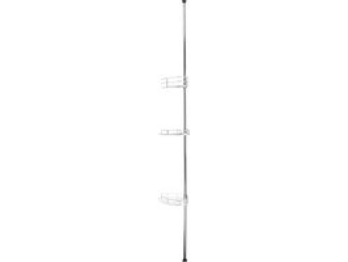 LIVARNO® Étagère de salle de bain télescopique, avec 3 paniers de rangement.