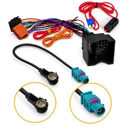 Mercedes A B C CLC CLK Fakra ISO Adapter mit Zündplus