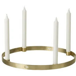 Circle Kerzenständer 38 cm Messing