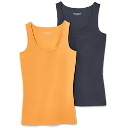 Tchibo - 2 Tops - Damen - Gr. XXL - orange