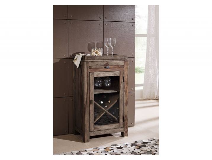 Étagère à vin 60x40 Palissandre huilé Gris taupe NATURE GREY #94