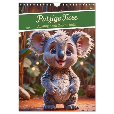 Putzige Tiere - Ausflug nach Down Under (Wandkalender 2027 DIN A4 hoch), CALVENDO Monatskalender