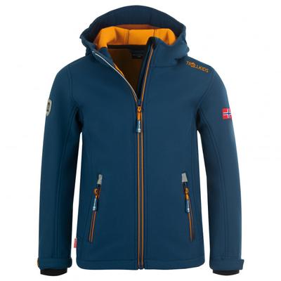 Trollkids - Kid's Trollfjord Jacket - Softshelljacke Gr 104 blau