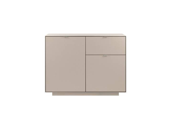 Mid.you Kommode, Sandfarben, Holzwerkstoff, 2 Fächer, 120x90x37.5 cm, Kleinmöbel, Kommoden, Kommoden