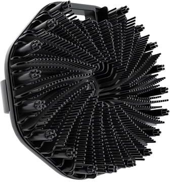 Inspired Finds Silicone Body Scrubber With Hand Strap Exfoliating Shower Brush Non Slip Bath Cleaner black