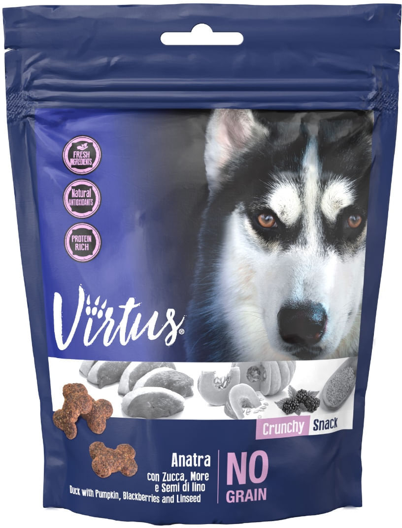 Virtus Dog Crunchy Snack con Anatra 150G