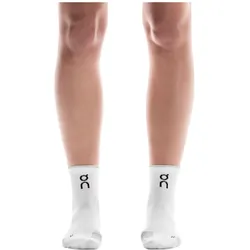On Running, Unisex, Sportsocken, Performance-Laufsocke Mid (47 - 49), Weiss