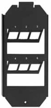 Rutenbeck Support d’appareil 6 fois pour GB2 KMK-GT 2 noir (17000032)