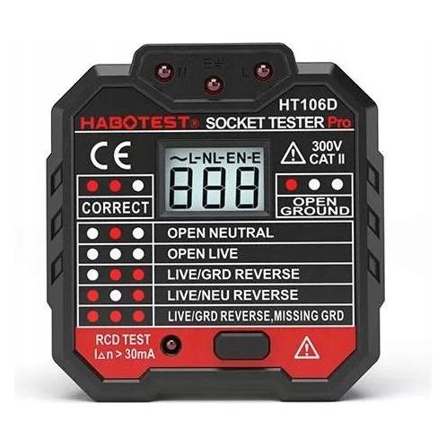 Habotest HT106D Steckdosentester (CAT II 300V) (HT106D)