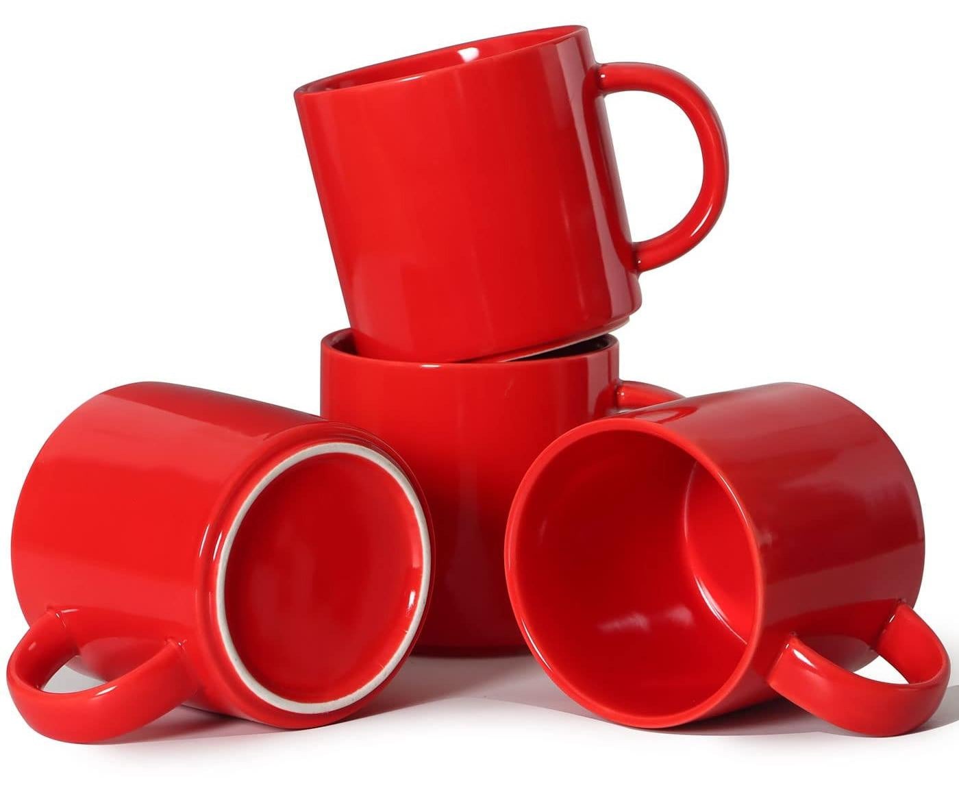 Merkloze keramische koffiemok set van 4