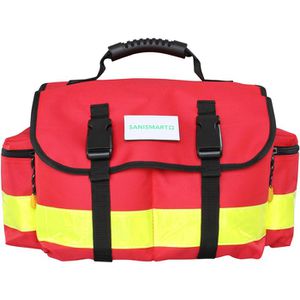 Sanismart Notfalltasche Minister S, Nylon, ohne Füllung, rot, 43 x 25 x 18cm