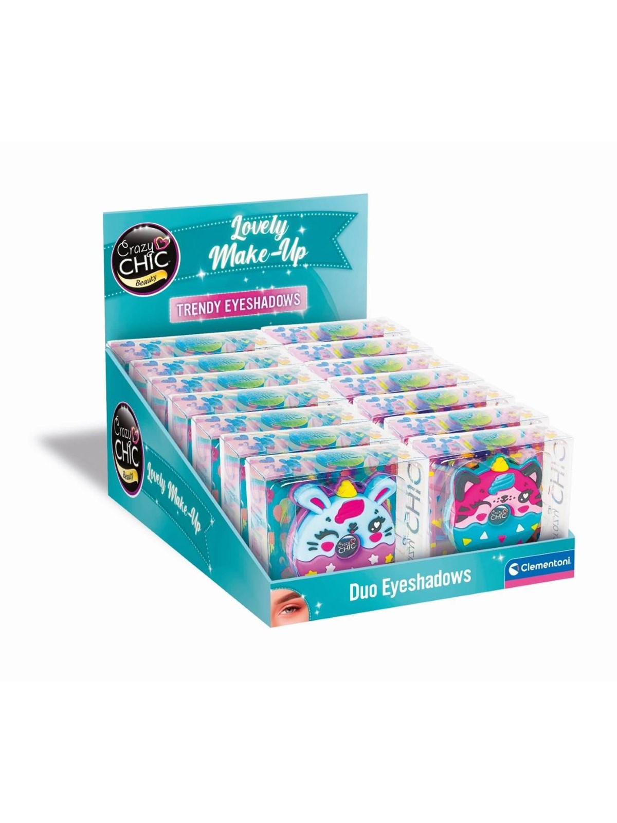 Clementoni Crazy Chic Eyeshadow Animals Donut Purple/Blue