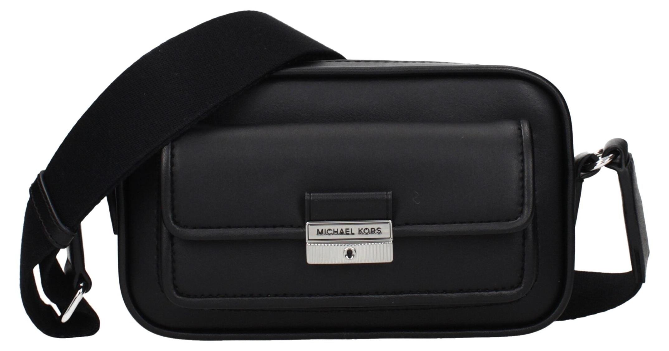 Michael Kors Bradshaw XS Camera Leder schwarz silberfarben