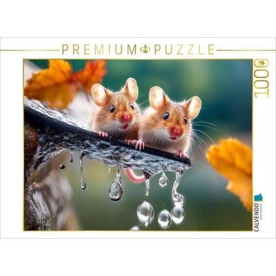CALVENDO Puzzle Oooh - ganz schön rutschig | 1000 Teile Lege-Größe 64x48cm Foto-Puzzle für glückliche Stunden