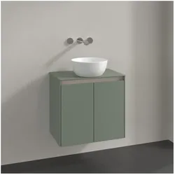 Villeroy und Boch Collaro Waschtischunterschrank C15000AF 60x54,8x38cm, Waschtisch mittig, soft green