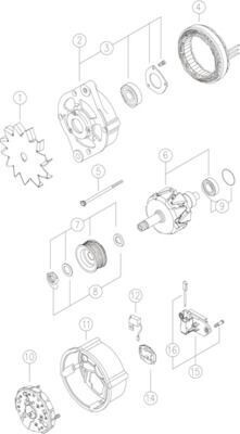 Lichtmaschine Generator 120A