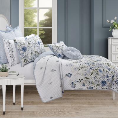 Kourtney 3 Piece Quilt Set by Royal Court in Blue (Size KING)
