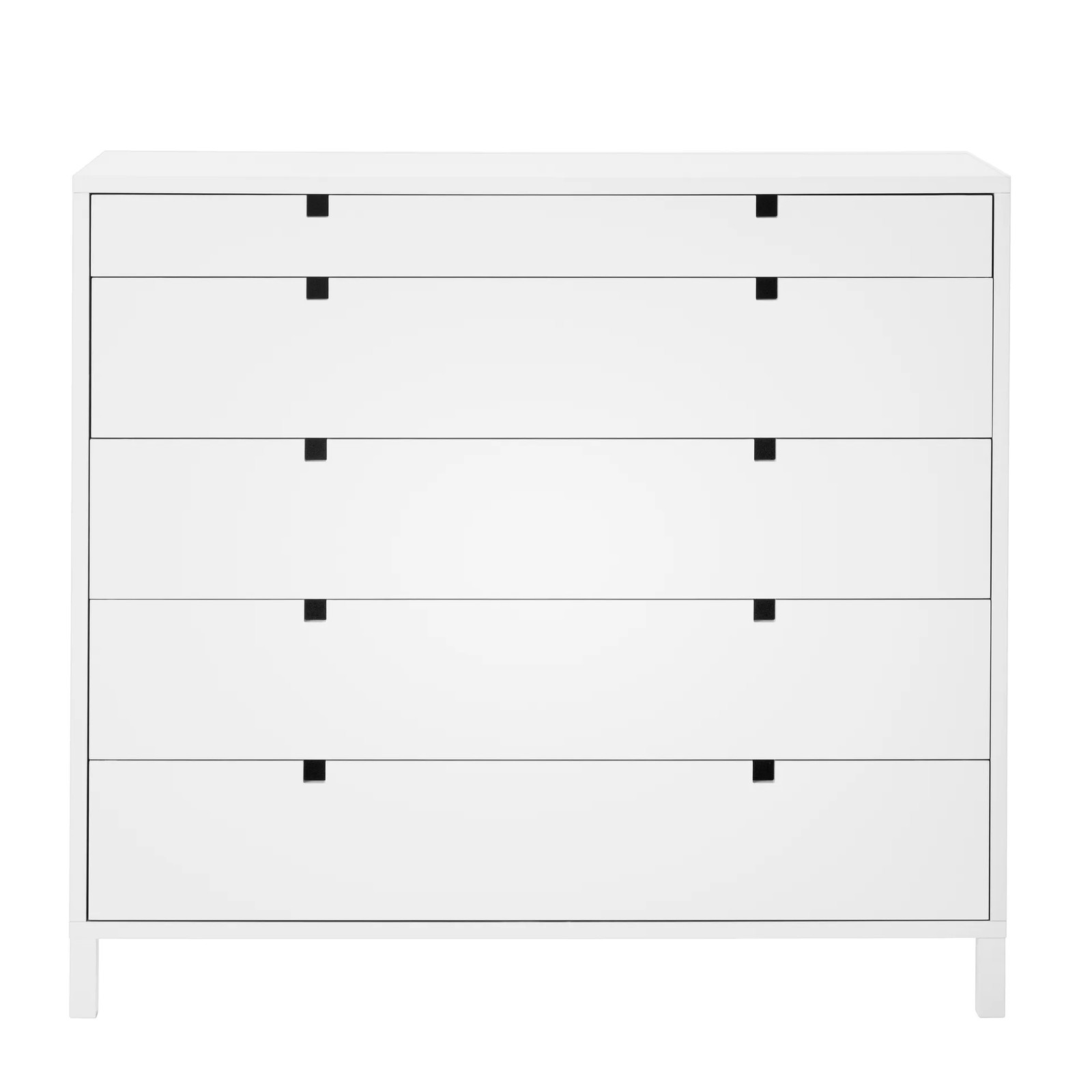 1898 Square ladekast met 5 lades Wit