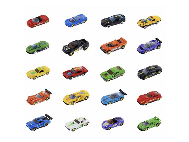 KIDWAY - 20 véhicules métal - Action - 3 ans et +