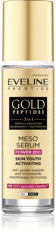 Eveline Cosmetics Gold Peptides 3 in 1 activating serum for youthful look 30 ml