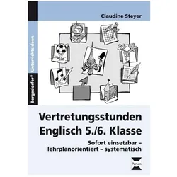 Vertretungsstunden Englisch 5./6. Klasse, Schulbücher von Claudine Steyer