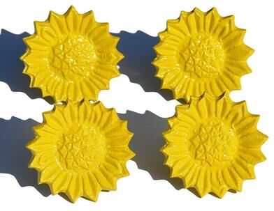 Vibhsa Sunflower Napkin Ring Set of 4