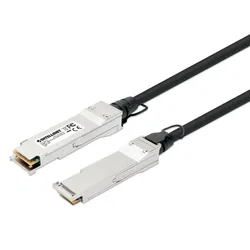 Intellinet 508513 InfiniBand/Glasfaserkabel 2 m QSFP+ Schwarz, Silber
