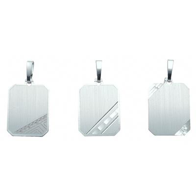 Kettenanhänger ADELIA´S "Gravurplatte 925 Silber", silber, Schmuckanhänger, Damen, Silber 925 (Sterlingsilber), Kettenanhänger, Silberanhänger